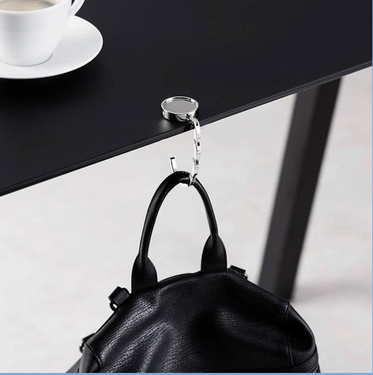 Foldable Bag Hook for Tables – Portable, Non-Slip Handbag Holder for Desks & Counters