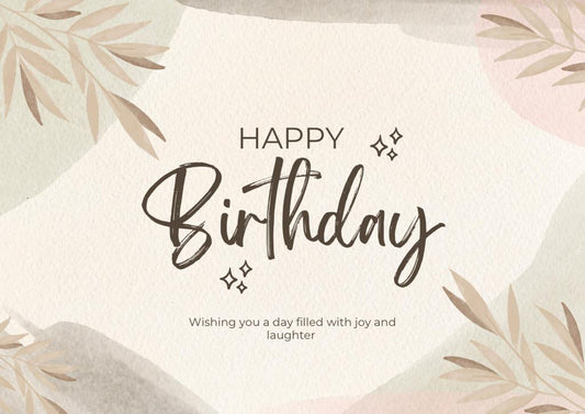 'Happy Birthday' Card
