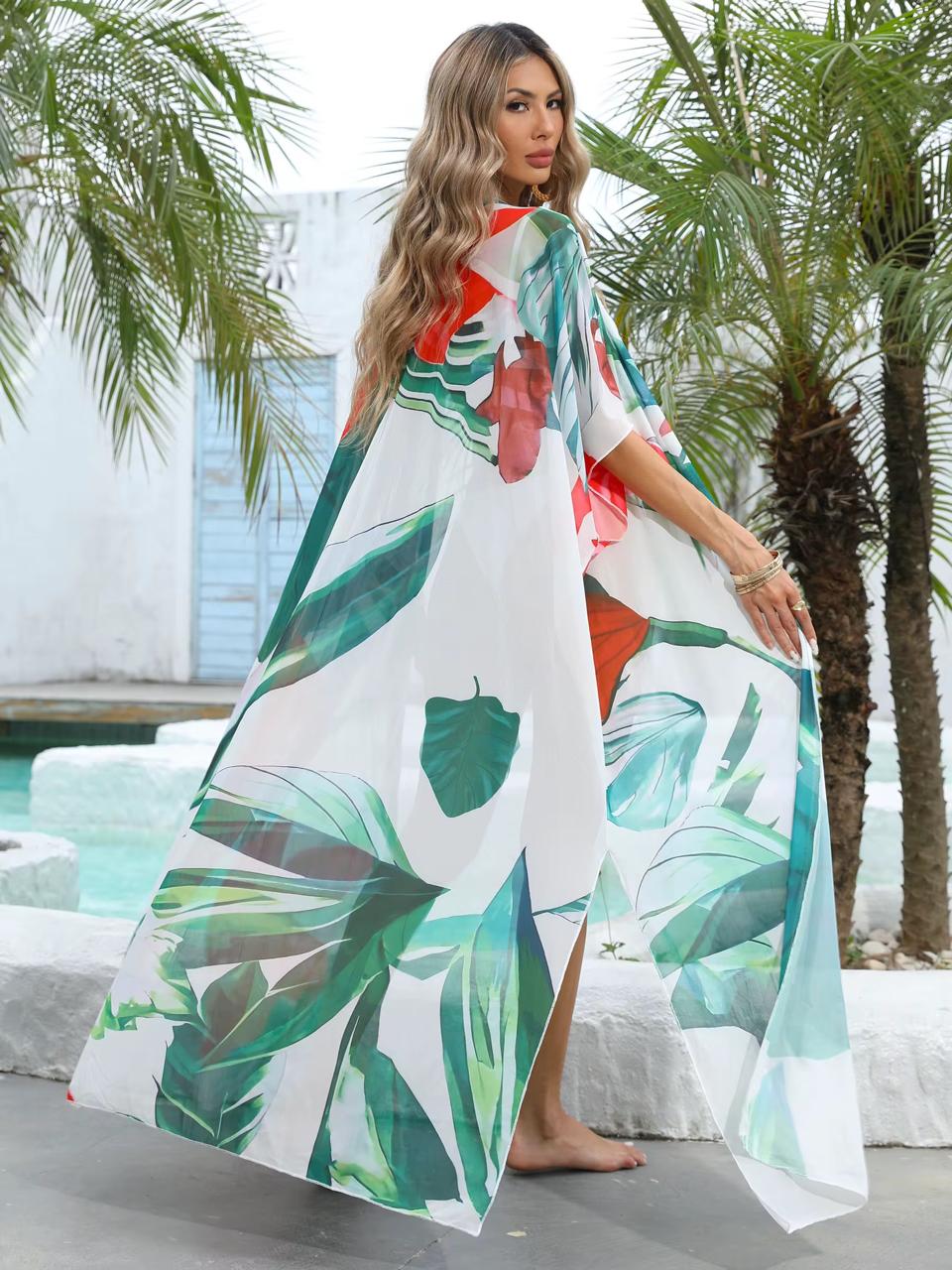 Floral Beach Cover up