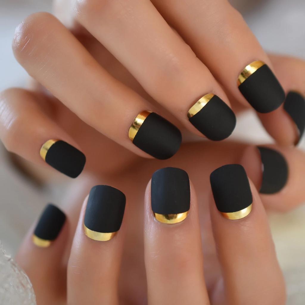 'Golden Touch' Press On Nails