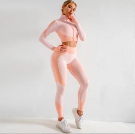 3 Pc Orange Yoga Set