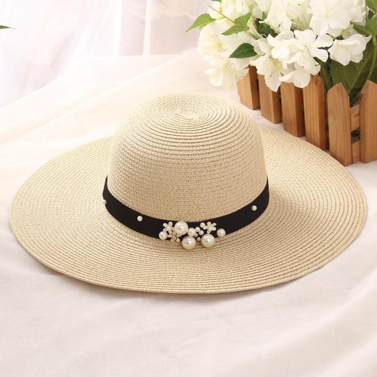 Bedazzled Wide Brim Beach Hat