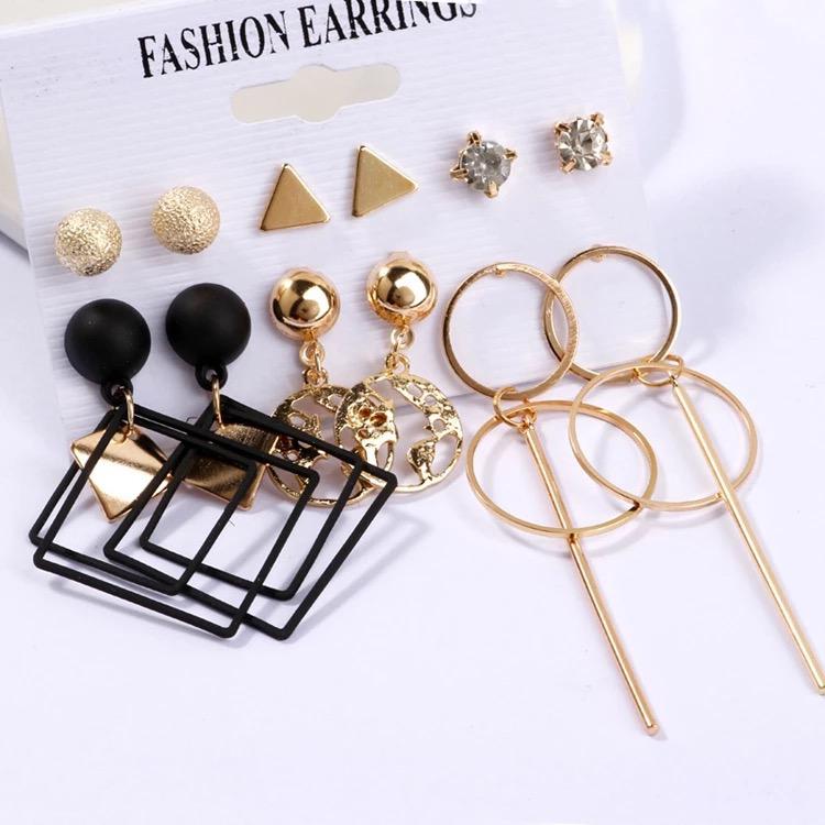 'So Extra' 6pc Earing Set