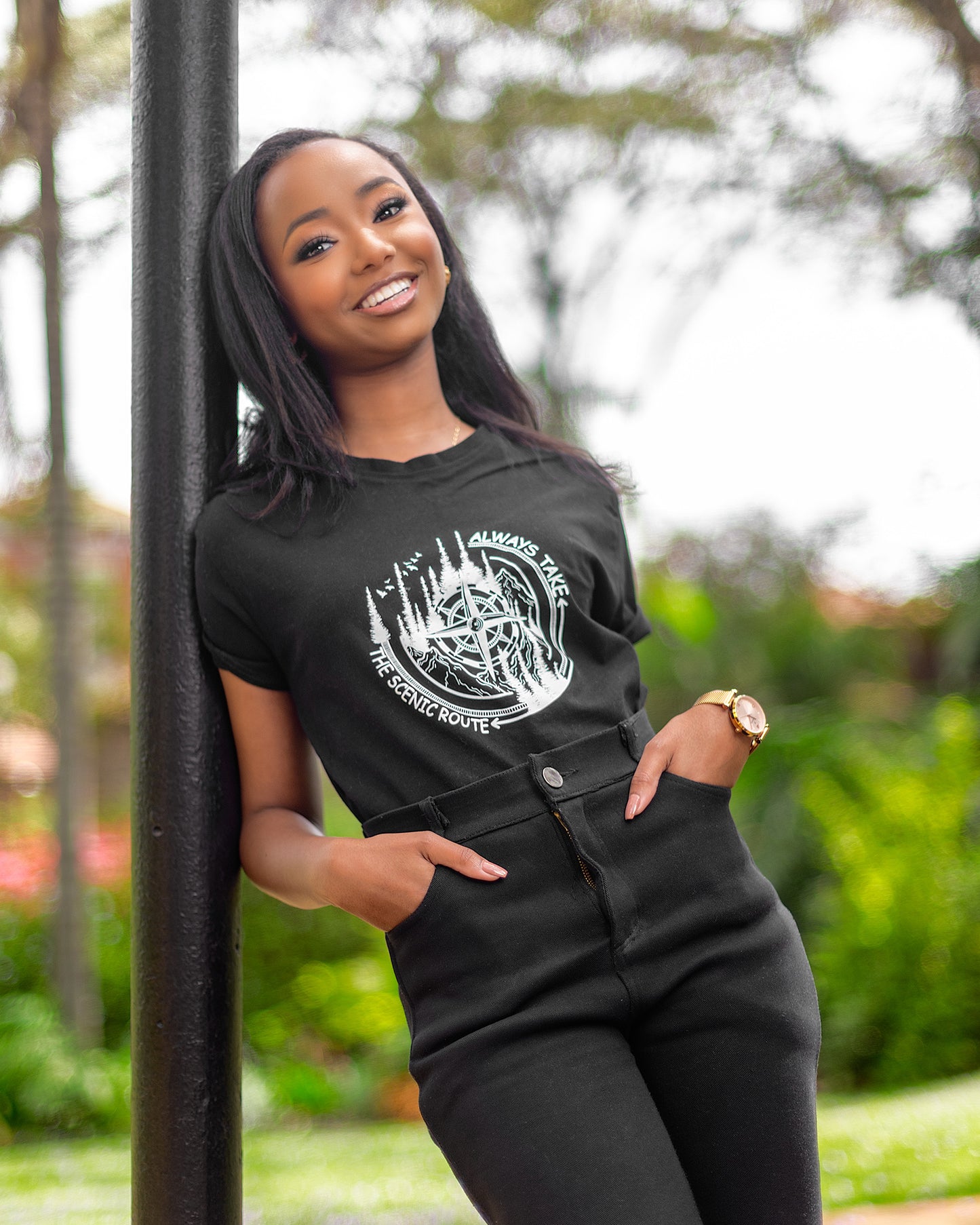 'Always Take The Scenic Route' Tee
