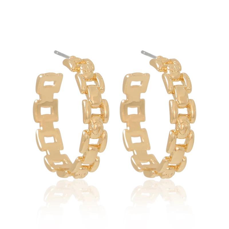 Chunky Gold Hoop Earrings