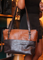 Upesi Tote- Brown