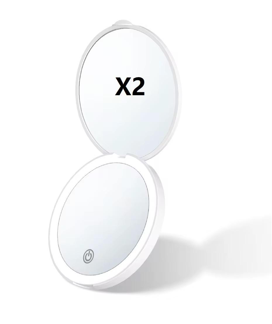 Rechargeable LED Travel Makeup Mirror