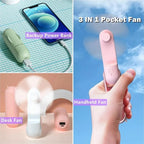 Foldable Handheld Fan + Power Bank