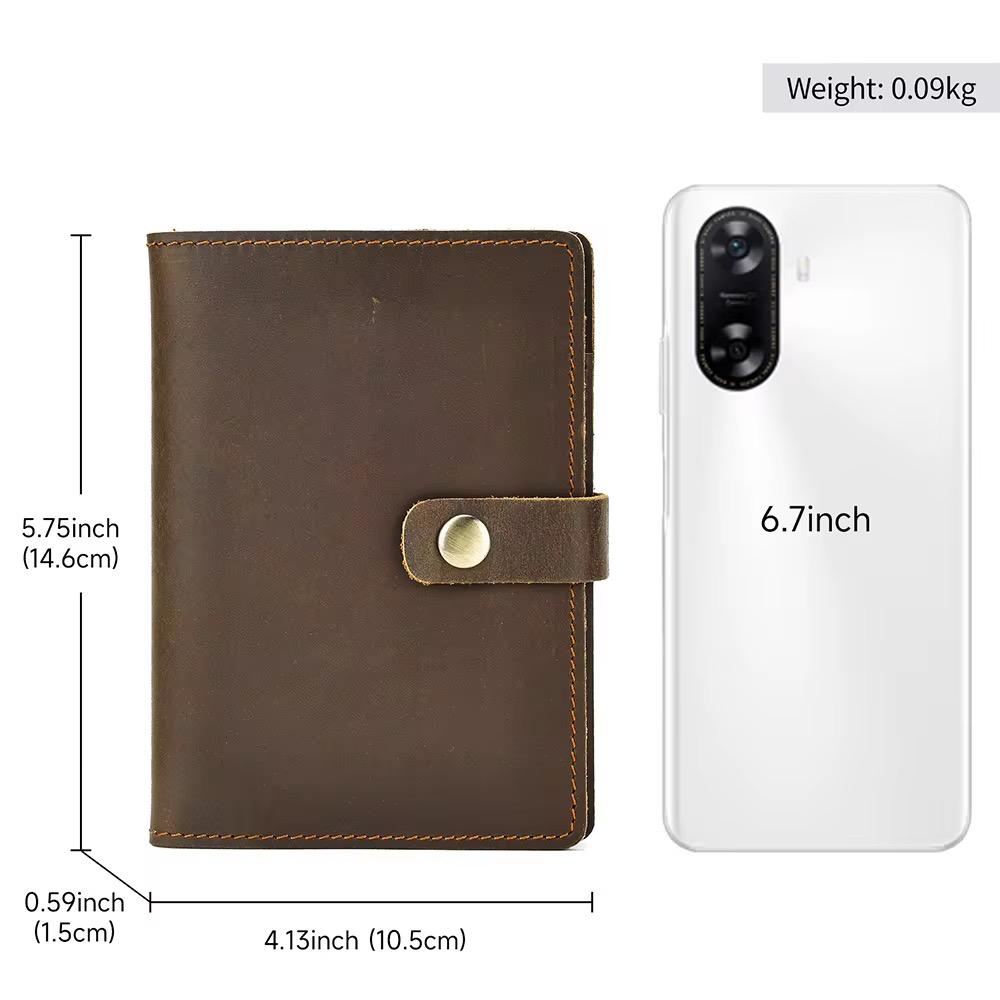 Full Grain Leather Passport Cover for Men