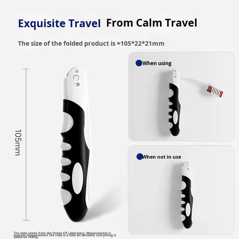 Foldable Soft-Bristle Travel Toothbrush
