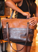 Upesi Tote- Brown