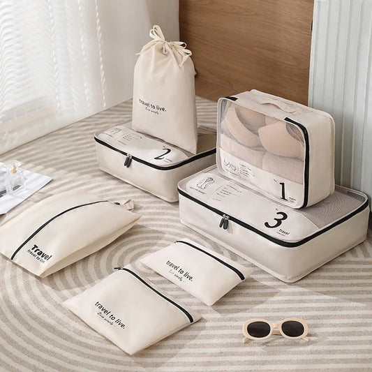 7 pc packing cubes