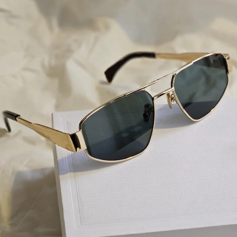 Double beam cat eye sunglasses