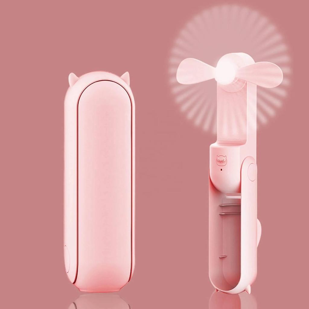 Foldable Handheld Fan + Power Bank