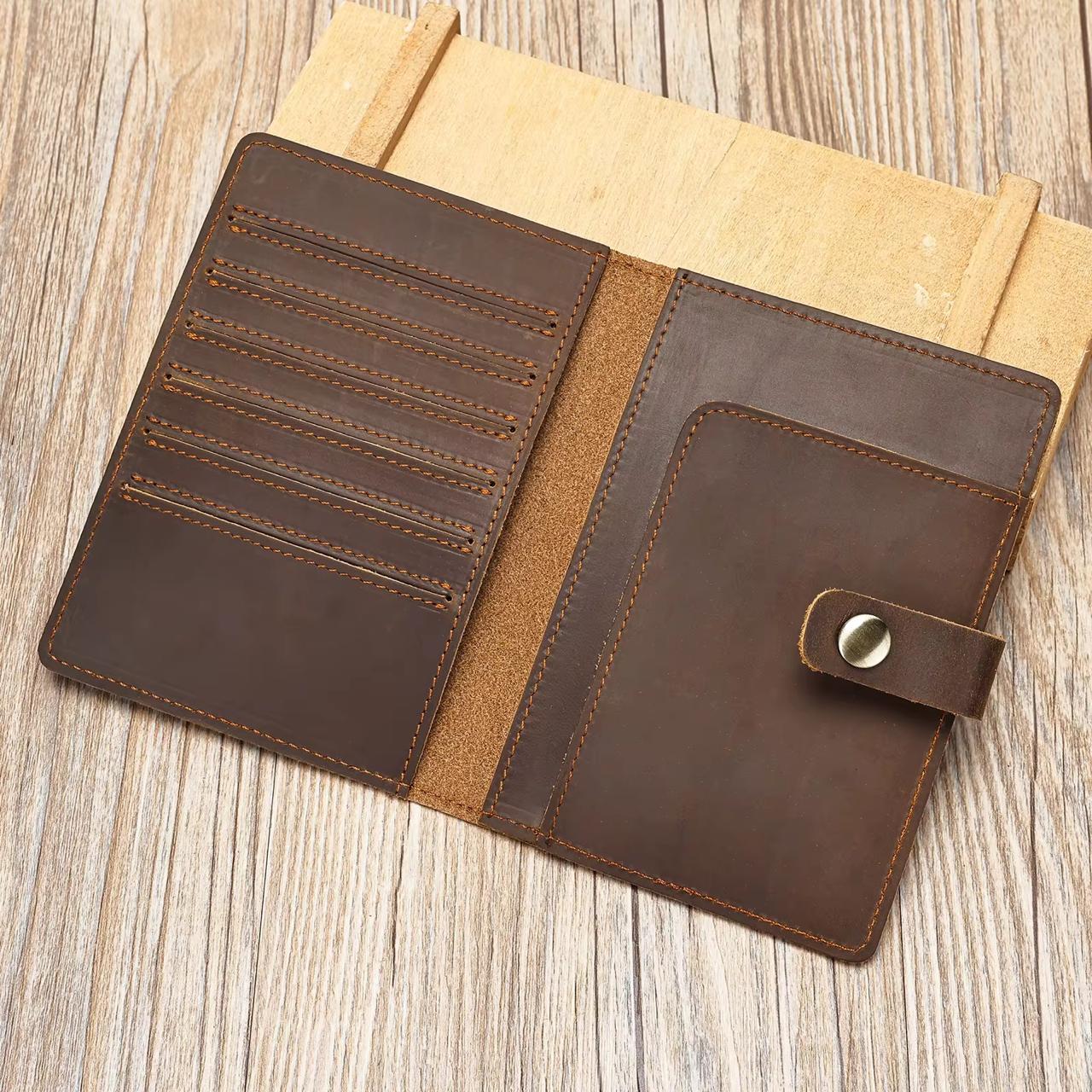 Full Grain Leather Passport Cover for Men