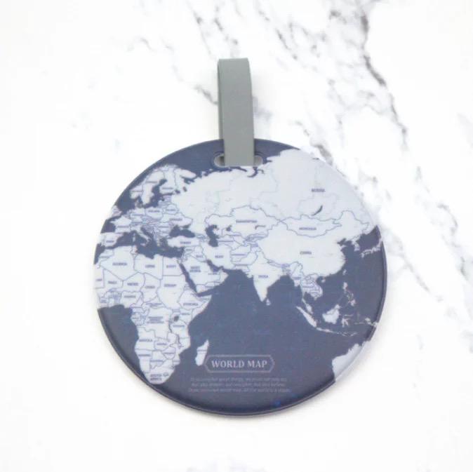 World Map Luggage Tags