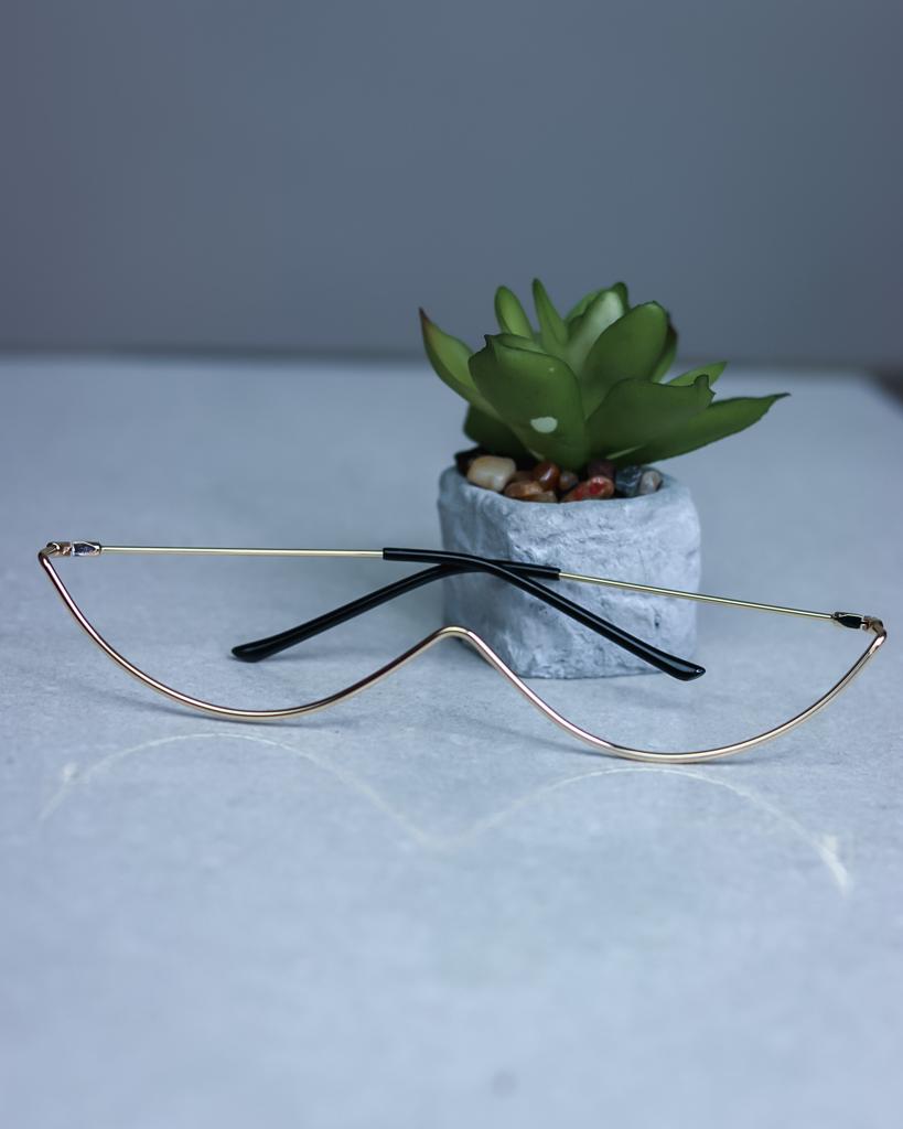 'See Through Me' Curved Sunglasses