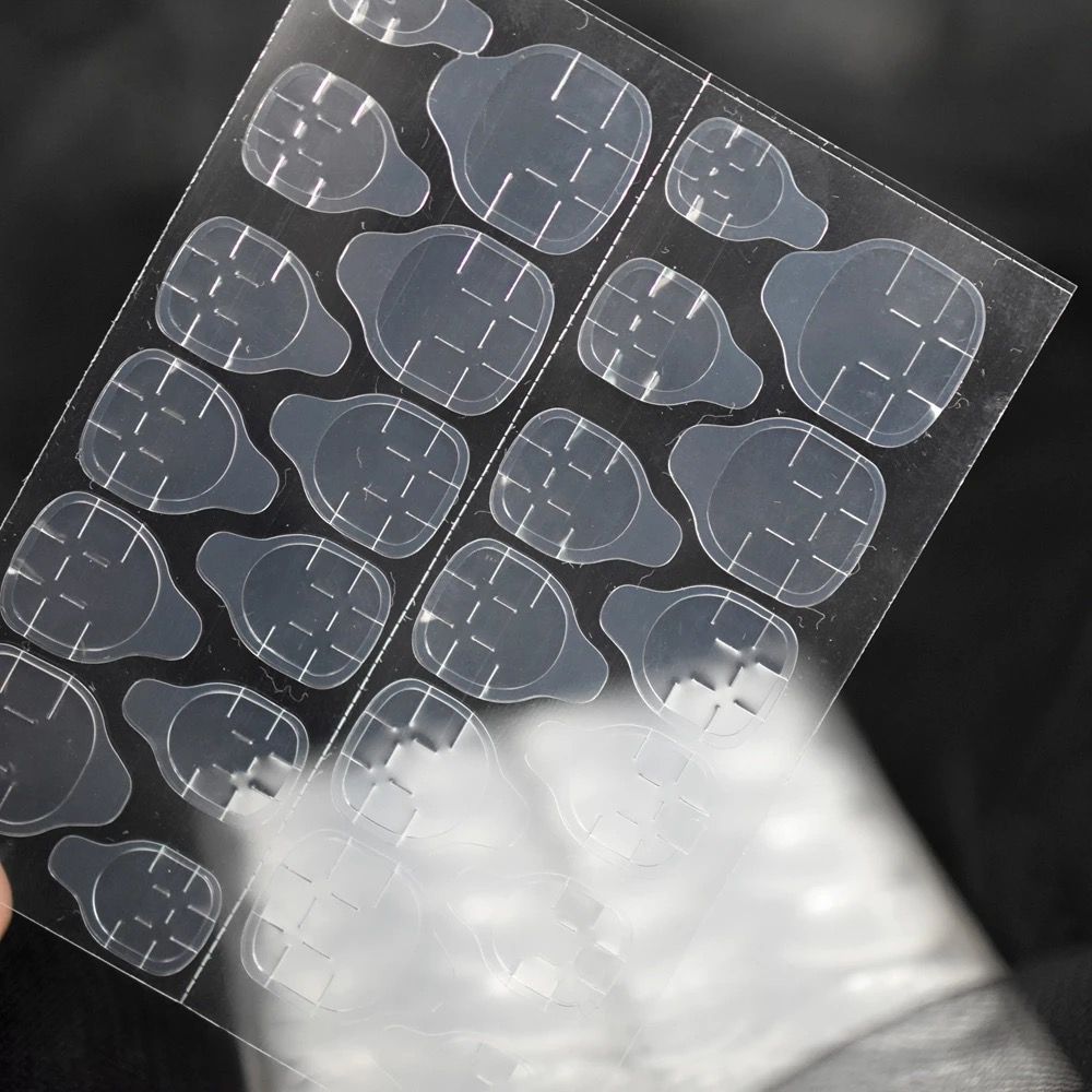 'Purple Rainbow' Glossy Press On Nails