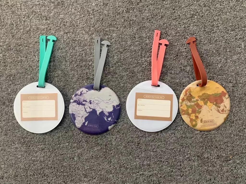 World Map Luggage Tags