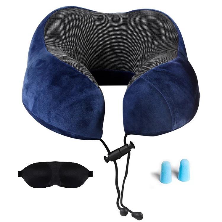 Memory Foam Neck Pillow Kit