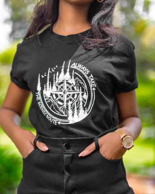'Always Take The Scenic Route' Tee