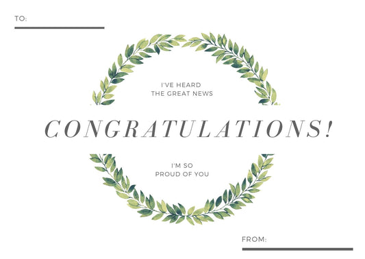 'Congratulations' Card