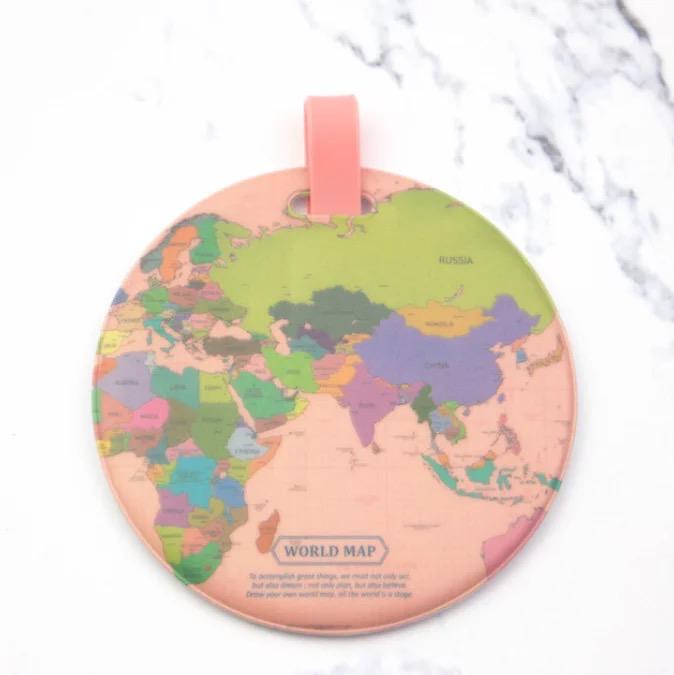 World Map Luggage Tags