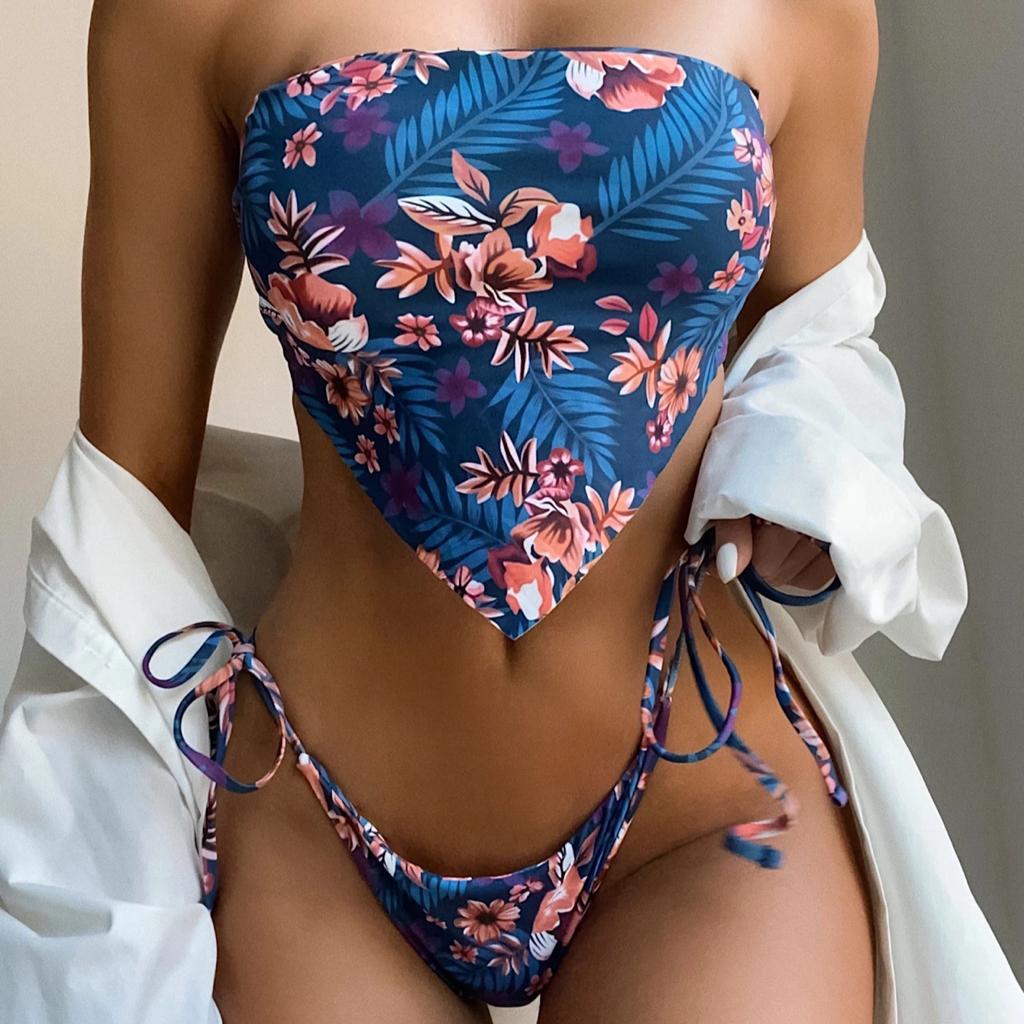 Floral Bandeau Bikini