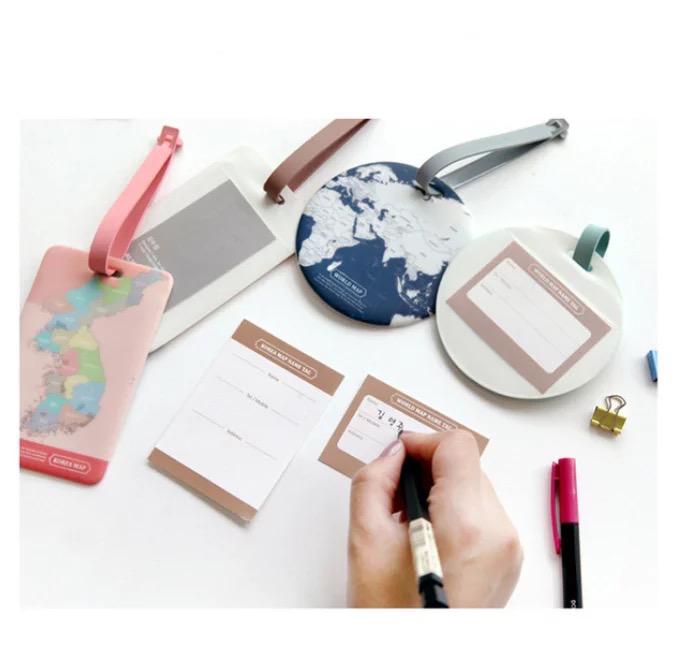 World Map Luggage Tags